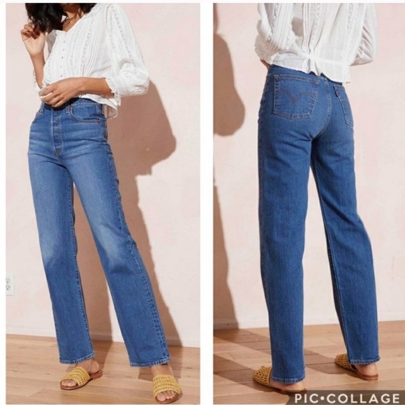 Levi's Denim - NEW Free People Levi’s Ribcage Straight Jeans